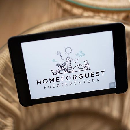 Homeforguest Modern And New Beachfront Apartment La Oliva Esterno foto